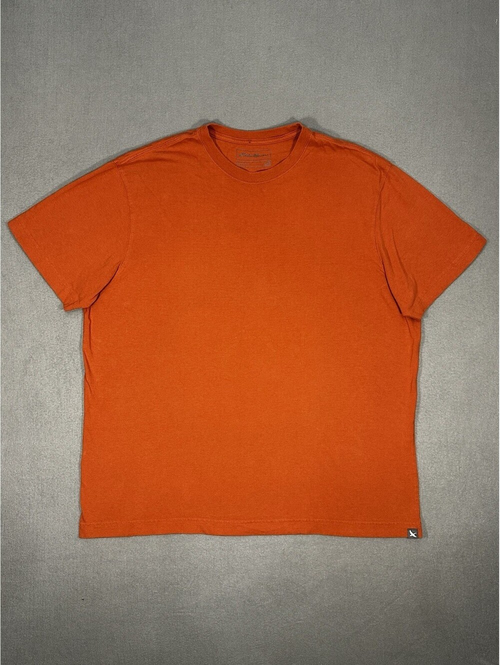 Eddie Bauer T Shirt Mens XL Orange Legend Wash Short Sleeve Casual Tee